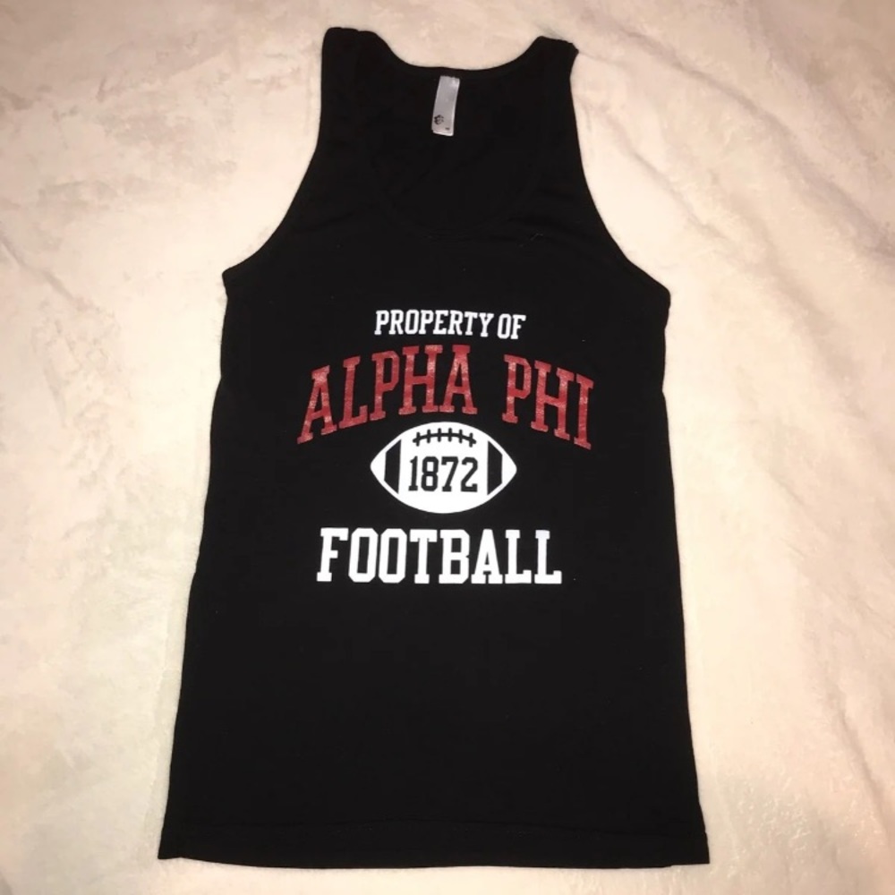 Alpha Phi Football Tank Top
